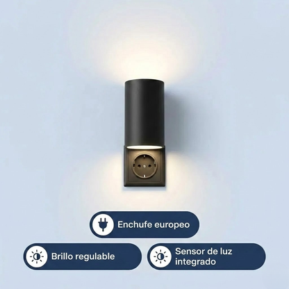 LumiGuard™ – Lámpara de pared con enchufe, sensor y intensidad regulable
